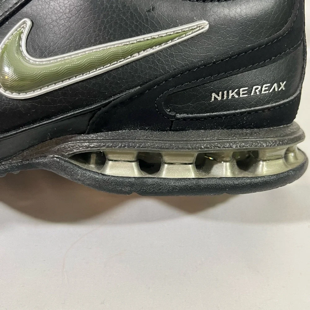 NIKE REAX TR‎ III SL CROSS TRAINER NEWSPRINT 333765-001 MENS 7.5 BLACK PREOWNED